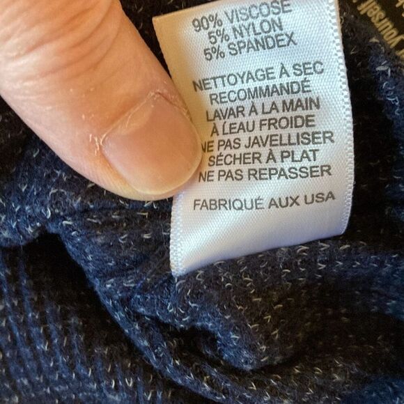 Michael Lauren ML-5375-NVT Shane Oversized Pullover Size XS/S Navy  NWT - Picture 7 of 11